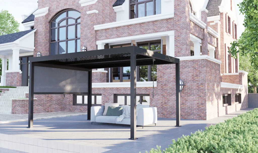 3x4m Motorized Aluminum Pergola with LED