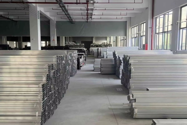 Premium aluminum pergola materials and components showcase