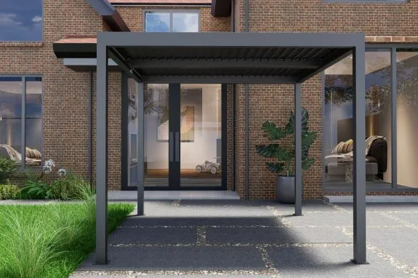 3x4m Motorized Aluminum Pergola with LED