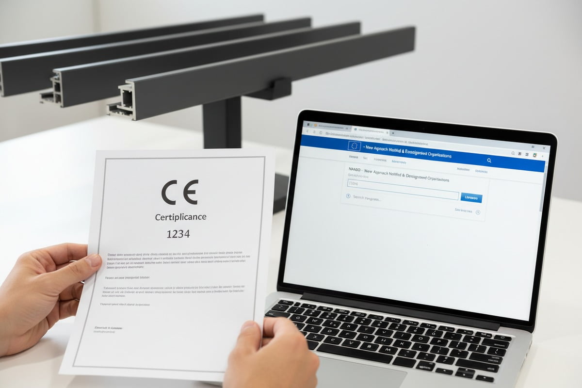 Verifying Chinese pergola manufacturer CE certificate authenticity through official EU databases (ID#2)