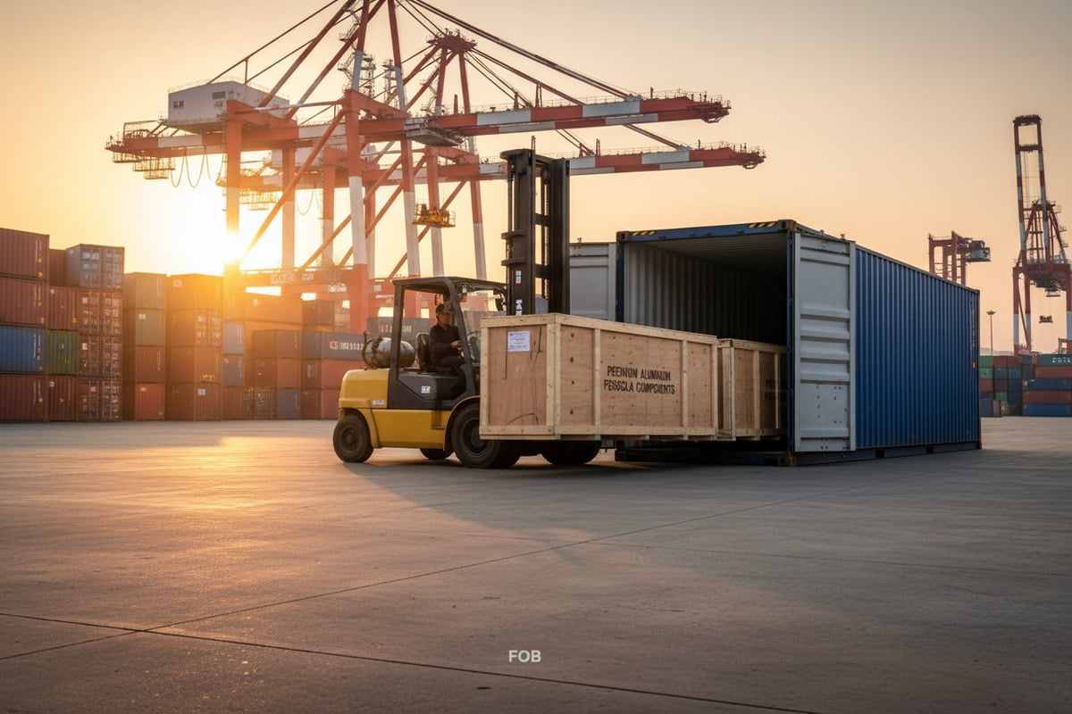 Identifying hidden costs like ocean freight and customs duties in standard FOB pergola quotes (ID#2)
