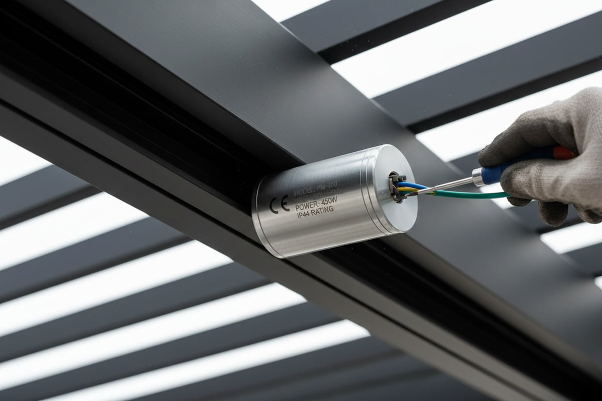Extra expenses for testing and replacing non-CE certified motors in aluminum pergolas (ID#3)