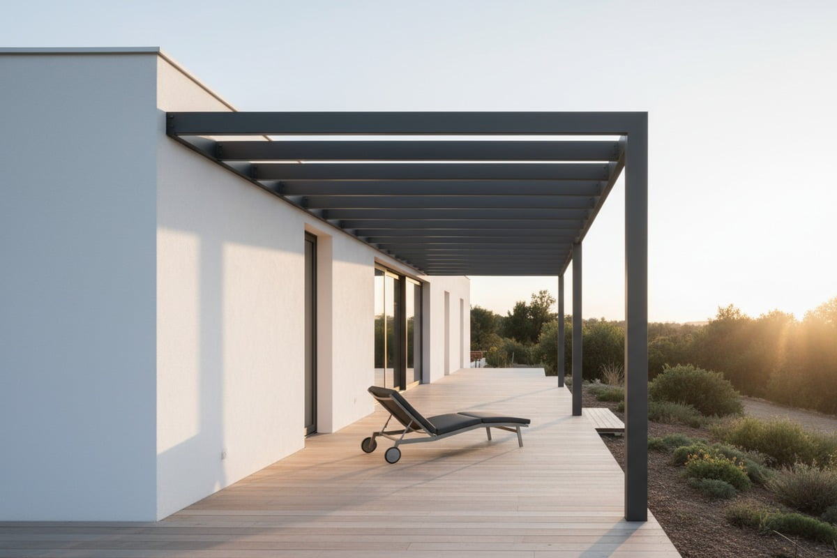 OEM Pergola Manufacturing Flexibility Finding an OEM manufacturer for custom aluminum pergolas with RAL color support (ID#5)