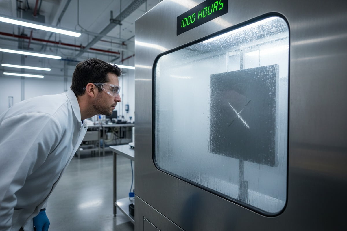 Analyzing salt spray test results to ensure corrosion resistance for aluminum pergola structures (ID#3)