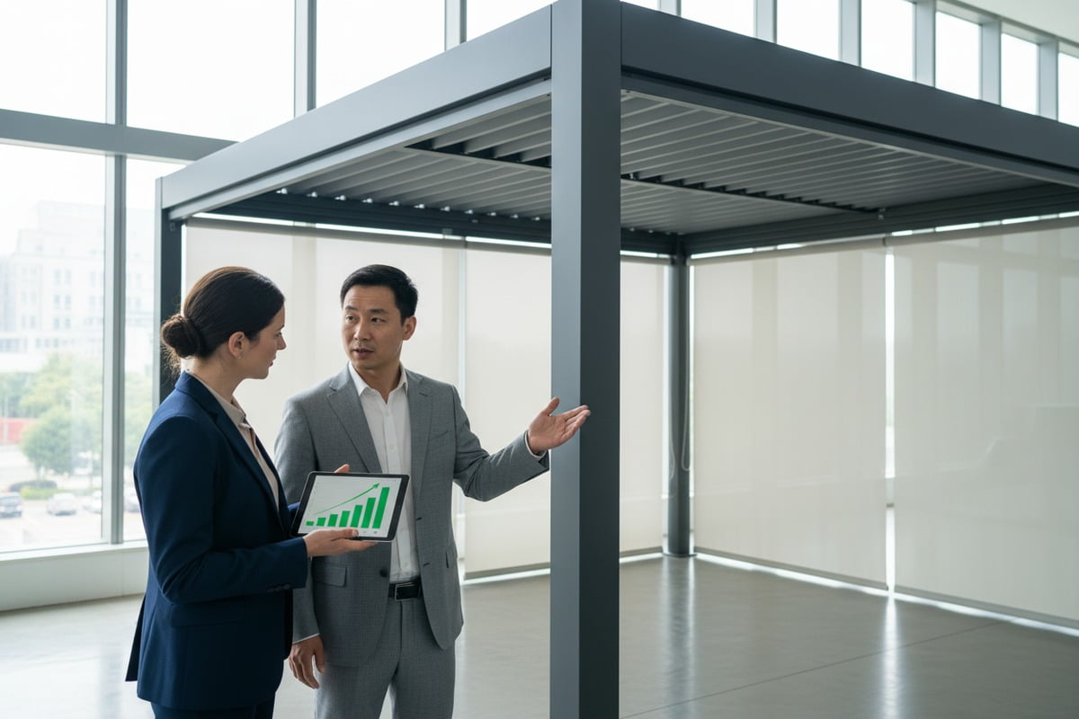 Negotiating aluminum pergola minimum order quantities with Chinese suppliers for initial trial orders (ID#1)