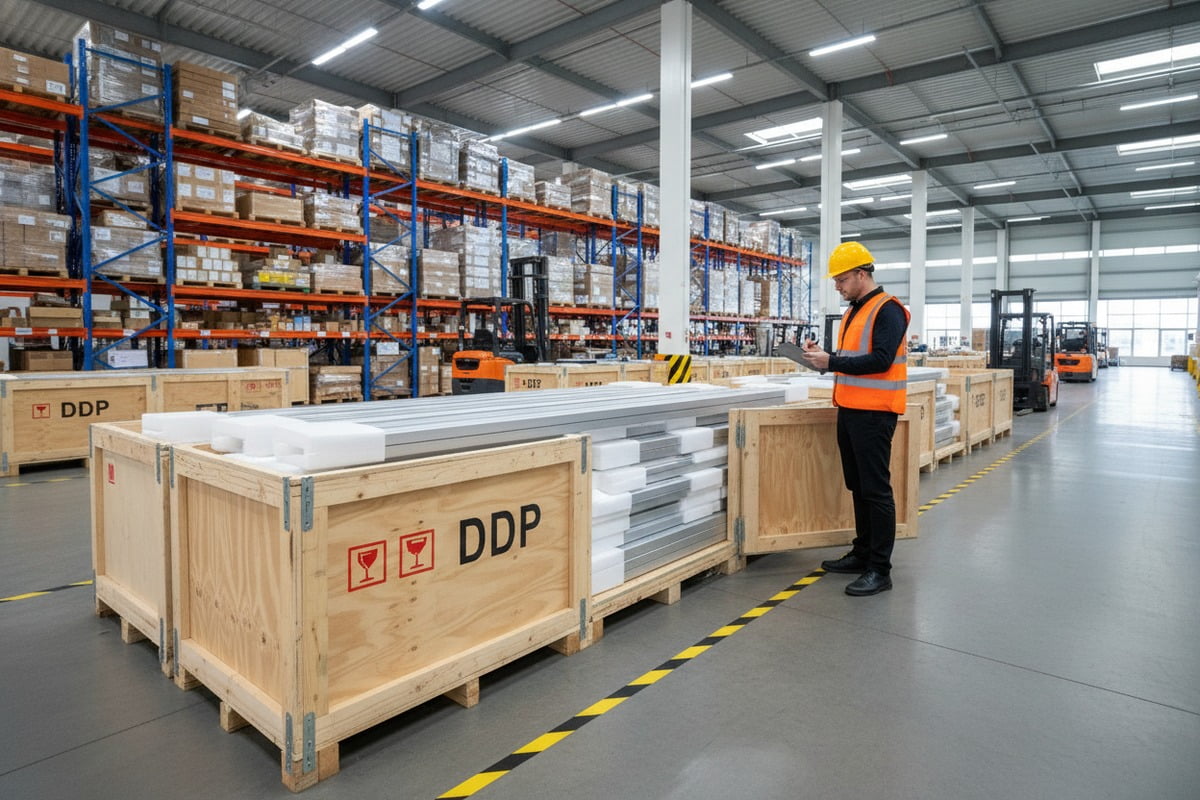 Negotiating DDP shipping terms with reinforced packaging to prevent damaged aluminum profiles (ID#3)