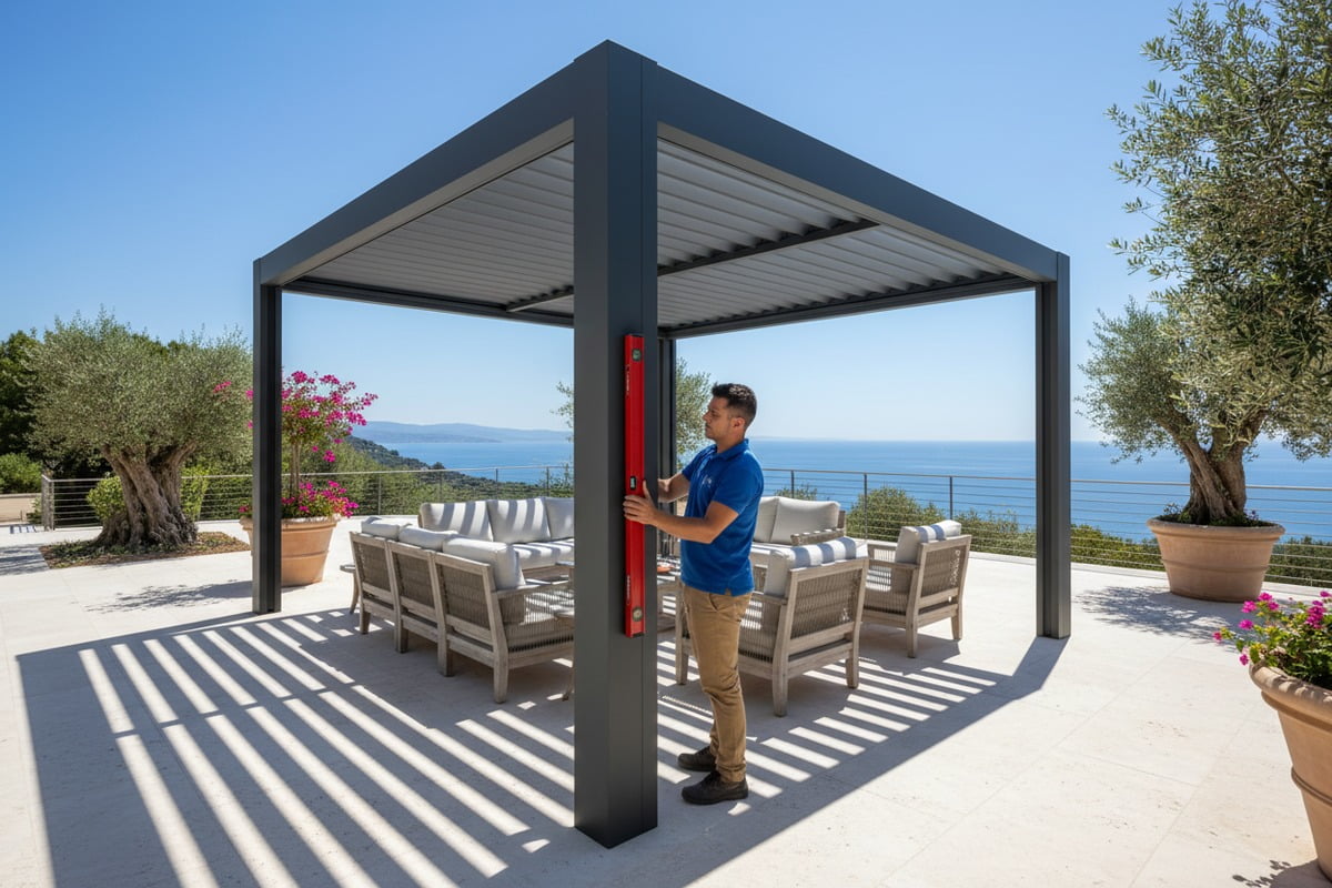 Testing pergola motors and zip blind fabrics for European safety and fire resistance certifications (ID#3)