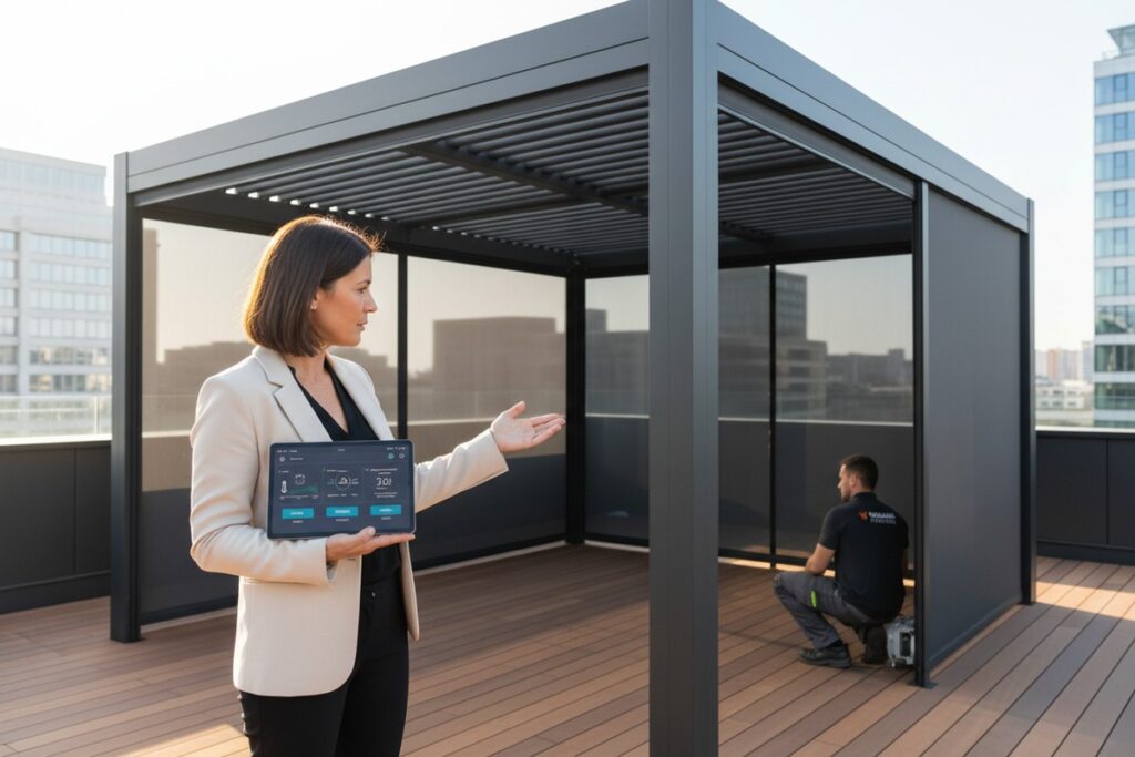 How to Evaluate Motorized Louver and Smart Control Reliability for Aluminum Pergolas?