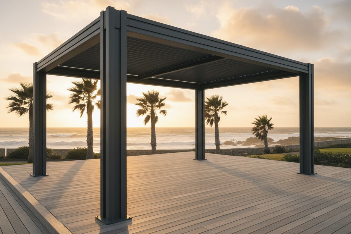 Evaluating wind and snow load resilience for motorized aluminum pergola louvers (ID#4)