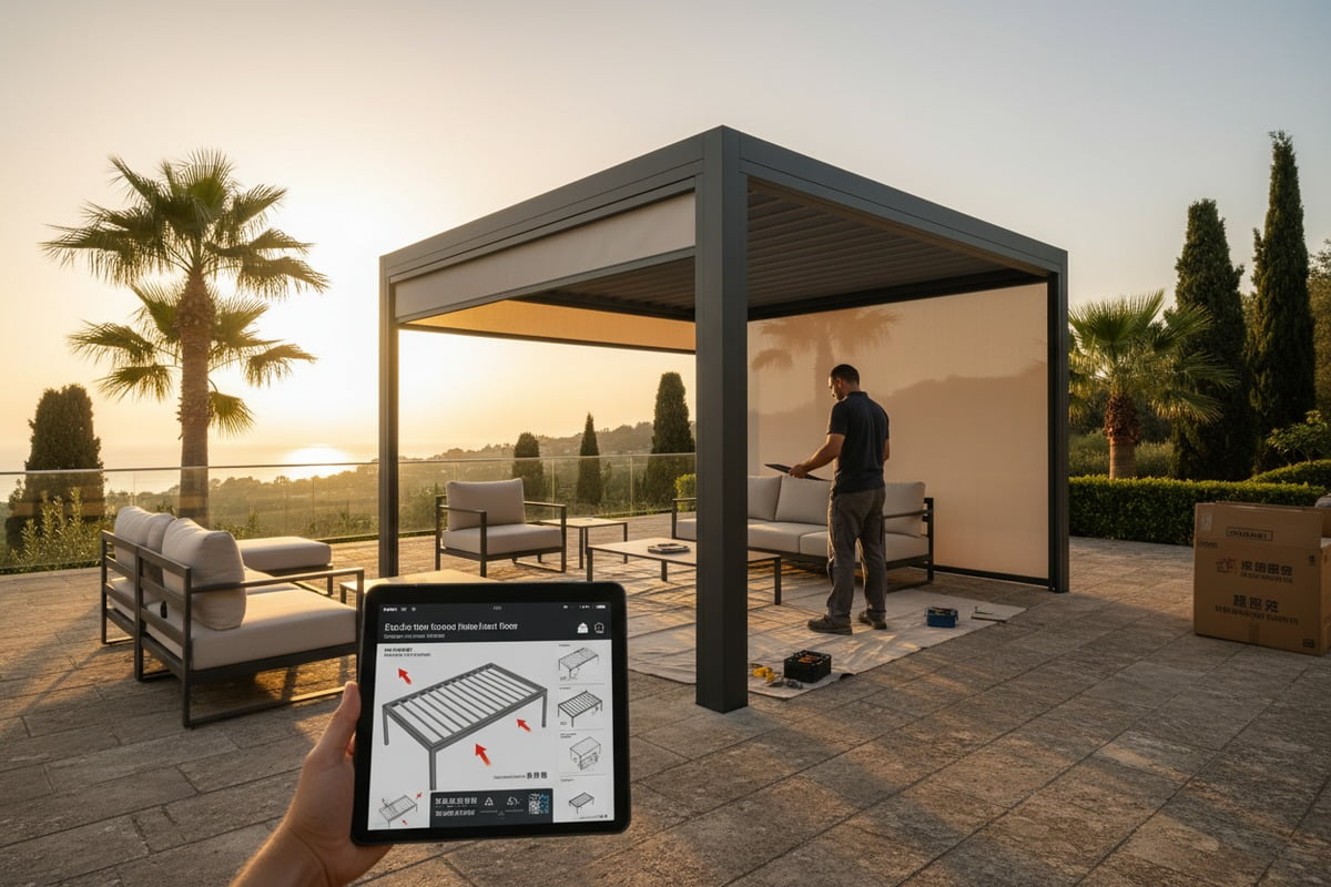 Managing factory communication to ensure thirty day lead times for custom pergola projects (ID#5)