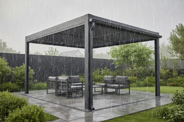 How to Evaluate Aluminum Pergola Drainage Systems for Rainy European Regions?