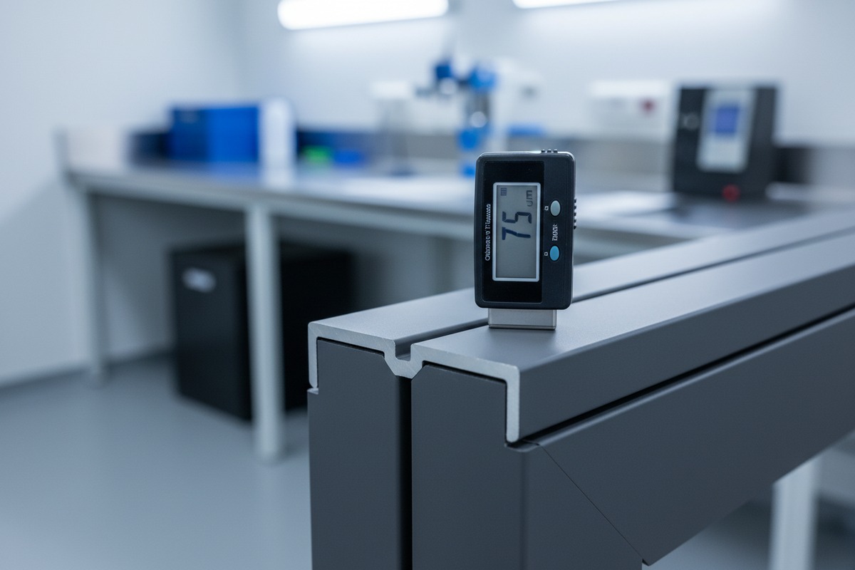 Inspecting powder coating quality for uniform thickness and salt spray resistance on samples (ID#3)