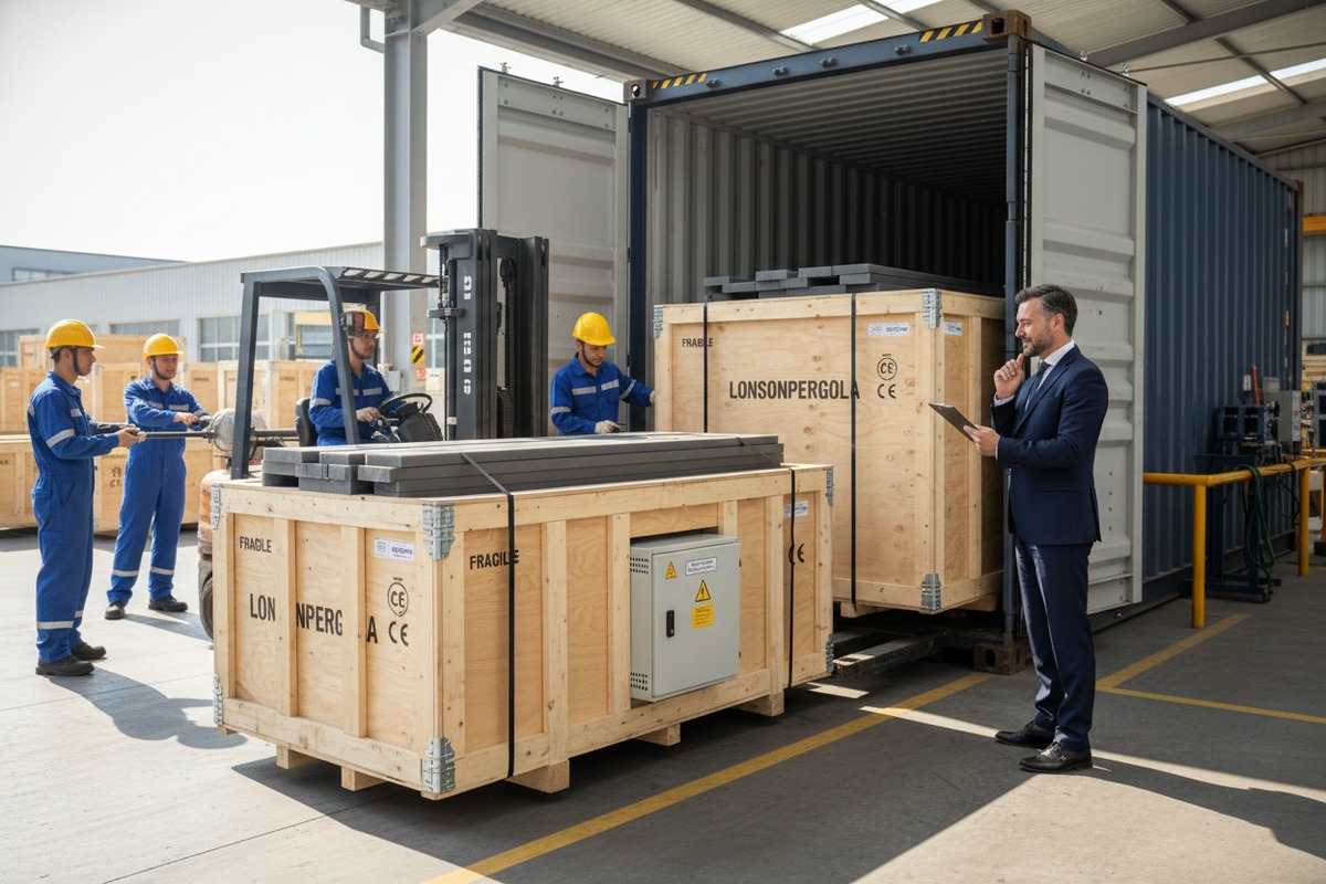 Sourcing contract clauses for LVD compliance and EU Declaration of Conformity for pergolas (ID#5)