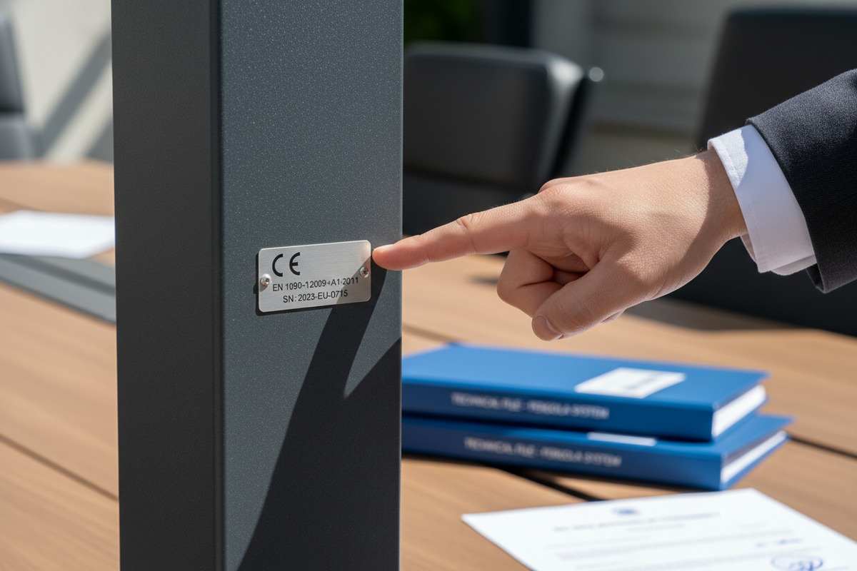 Verifying EU CE marking and EN 1090 certification for imported aluminum pergolas (ID#2)