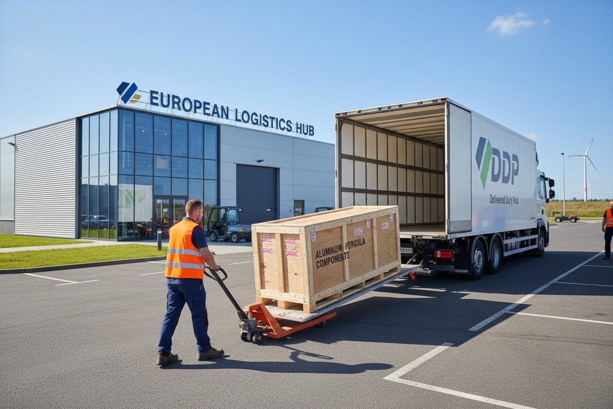 Reliable DDP Shipping Services Freight forwarder providing end-to-end DDP services for bulk pergola imports to Europe (ID#2)