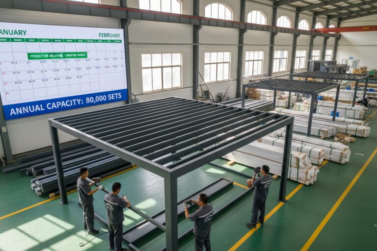 How to Align China Aluminum Pergola Production with European Peak Season Inventory?