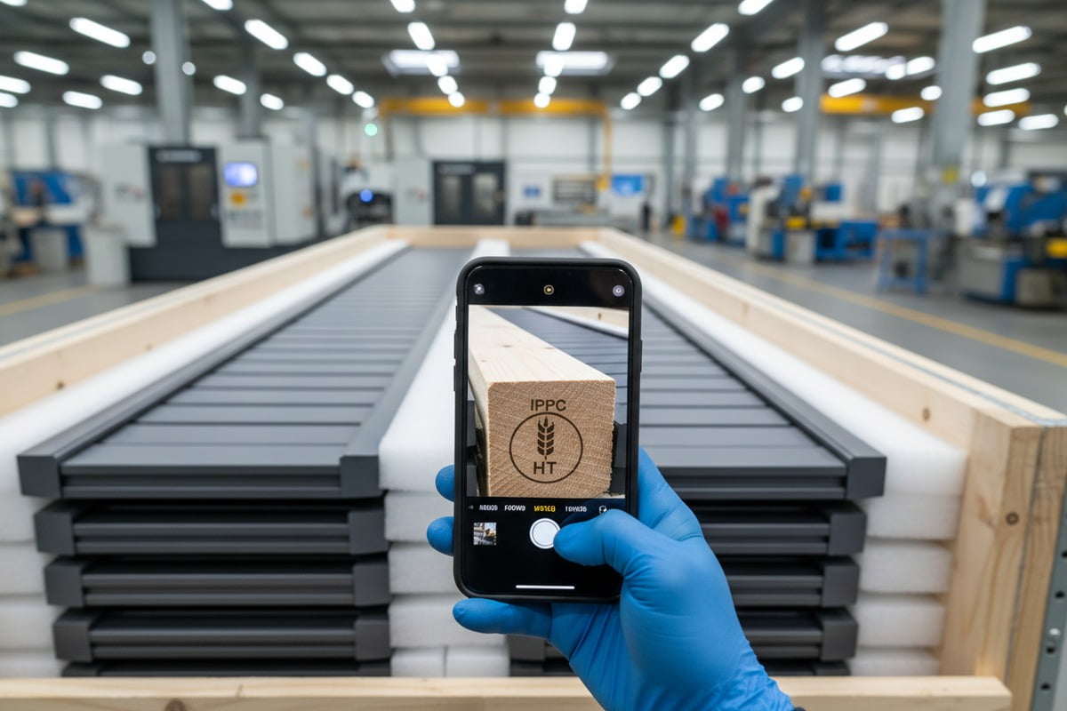 Comparing heat-treated wood and exempt plywood for aluminum pergola packaging compliance (ID#5)