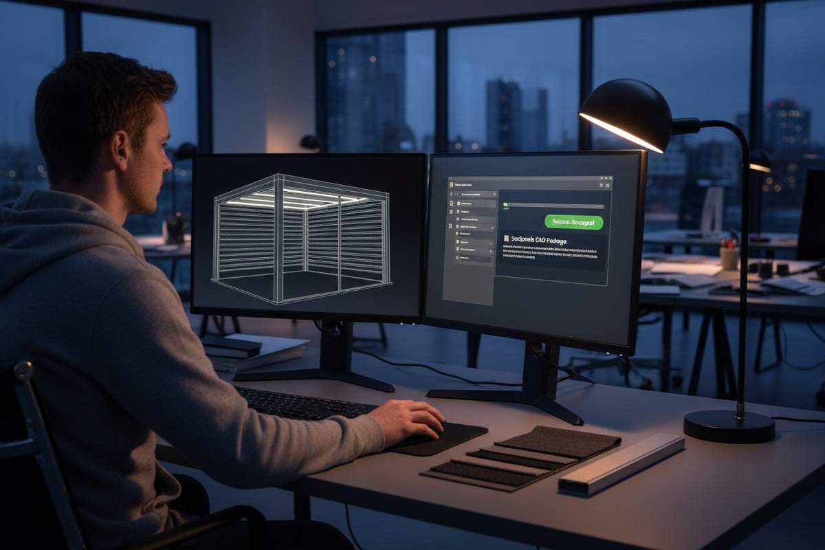 Verifying manufacturer internal protocols for aluminum pergola design confidentiality (ID#5)