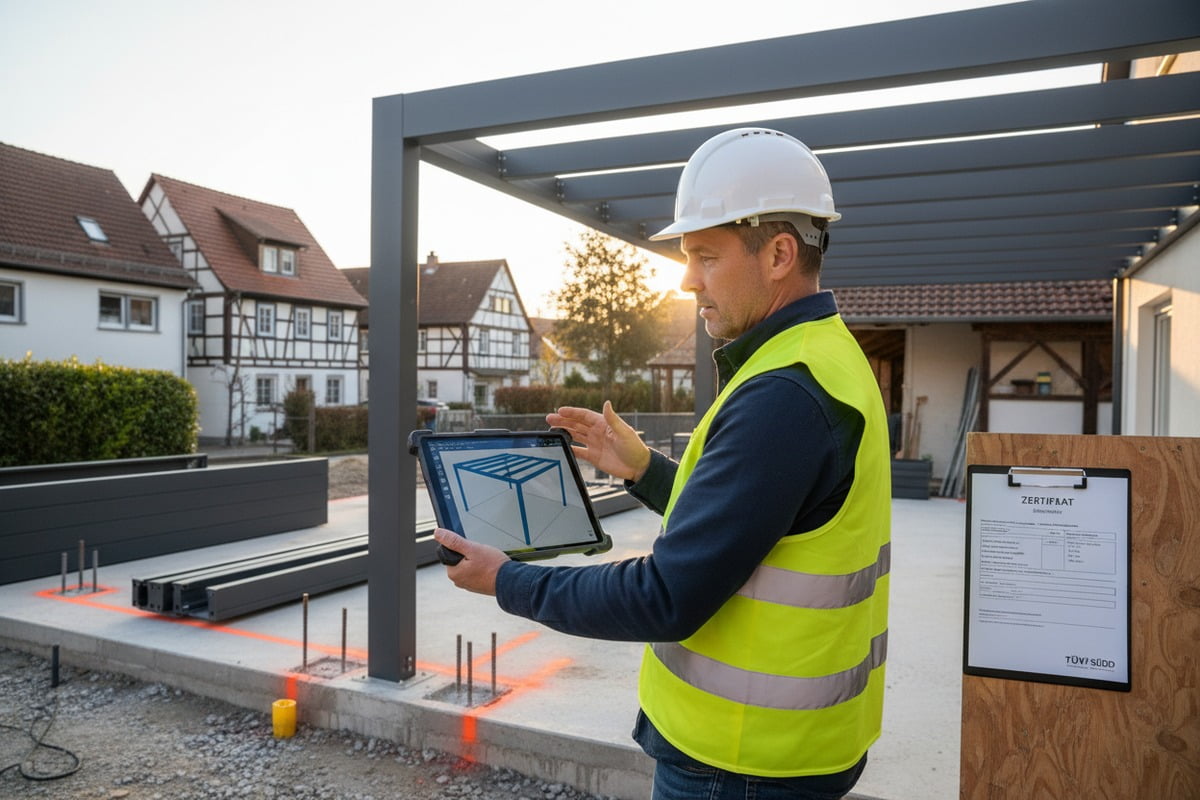Accessing official TÜV SÜD and Rheinland documentation for outdoor shading system certification (ID#4)
