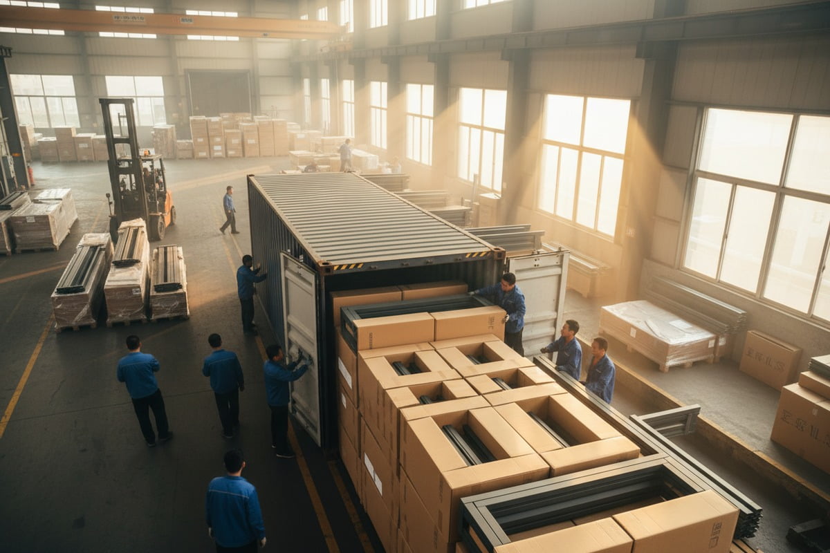 Strategies to maximize container space for aluminum pergolas imported from China to save costs (ID#1)