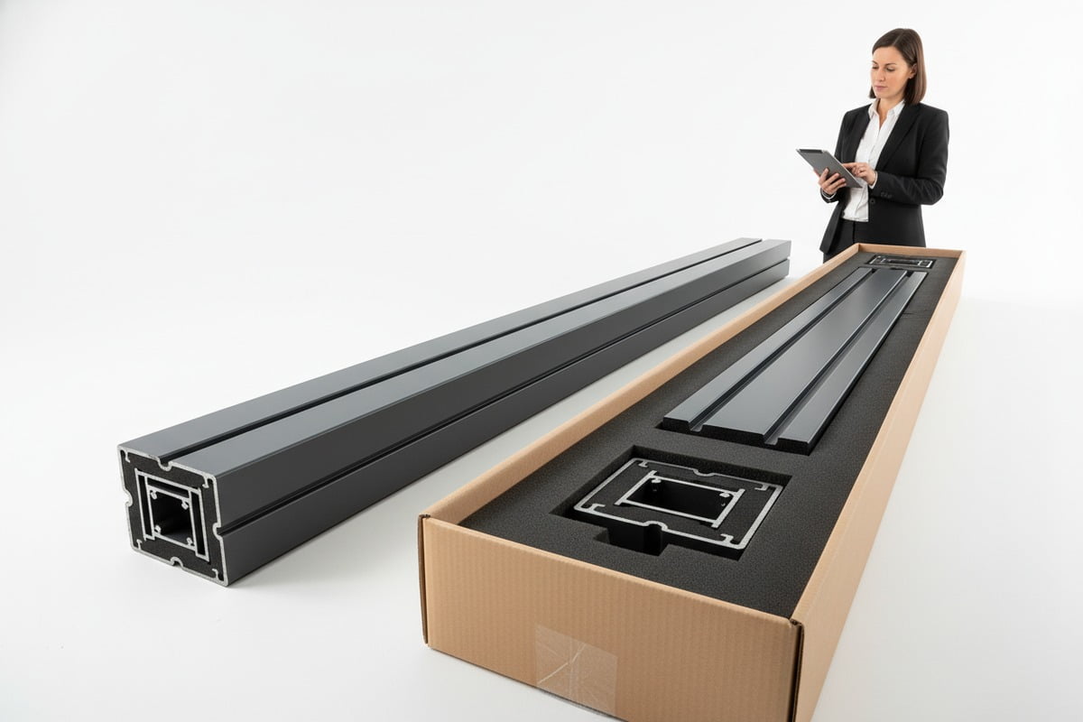 Optimizing aluminum pergola packaging into flat modules to fit more units in 40HQ containers (ID#2)