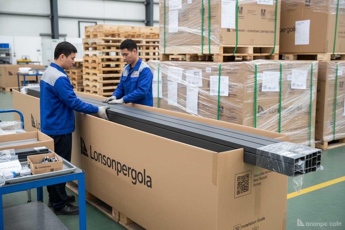 Secure Sea Freight Packaging Reinforced export-grade wooden crates and EPE foam packaging for safe sea freight shipping (ID#4)