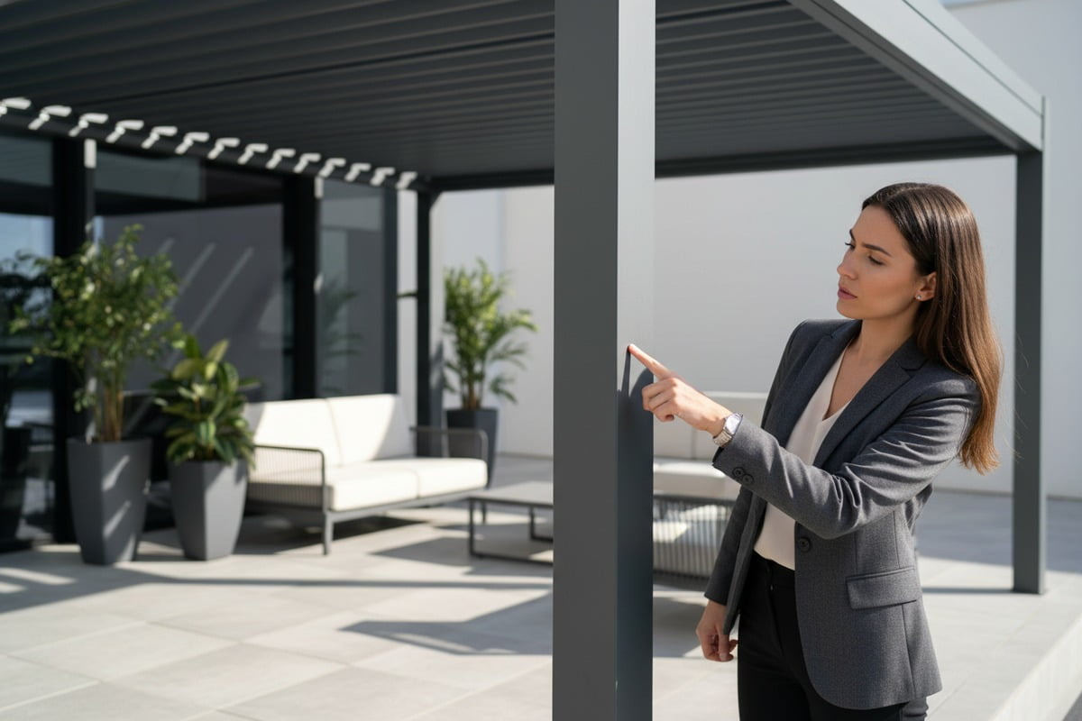 Visual details to check when sourcing high quality aluminum pergolas for outdoor projects (ID#1)